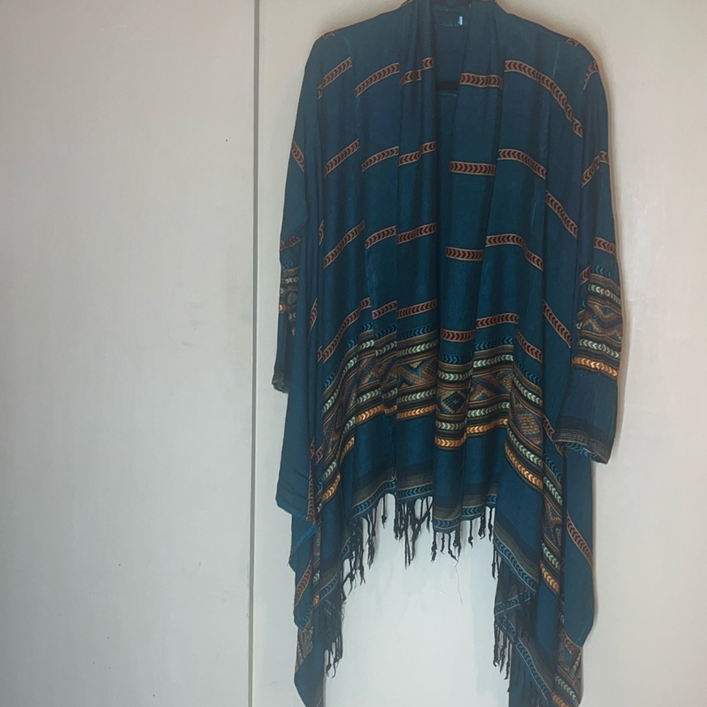 Open kimono, cardigan, topper size small / preowned - Picture 3 of 16